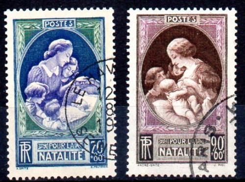 France Year 1939 Yvert No. 440/41 (o)